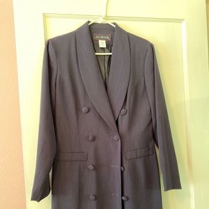 Navy blue office dress